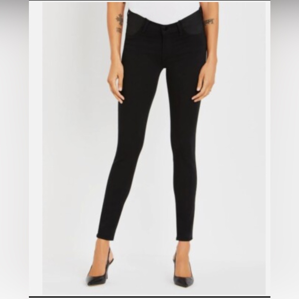 J Brand Black Skinny Maternity Jeans High-Waisted Fit stretch
